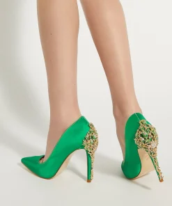 Dune London AUDLEY - GREEN-Women Heels