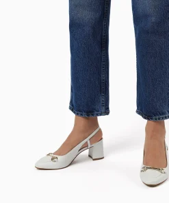 Dune London CASSIE - WHITE-Women Heels | Wide Fit Shoes