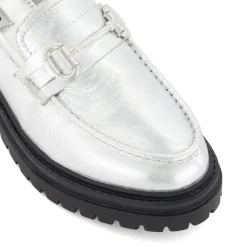 Dune London GALLAGHER - SILVER-Women Flat Shoes | Loafers