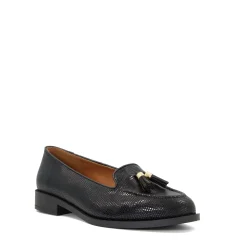 Dune London GLOBAL - BLACK-Women Flat Shoes | Wide Fit Shoes