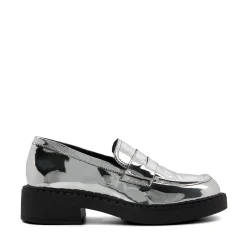 Dune London GRADUAL - SILVER-Women Flat Shoes | Loafers