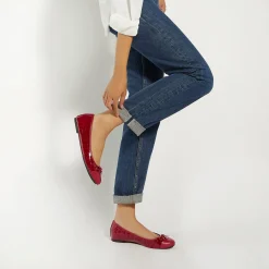 Dune London HALLO - RED-Women Flat Shoes | Ballet Pumps