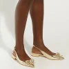 Dune London HAPPIEST - GOLD-Women Flat Shoes | Ballet Pumps