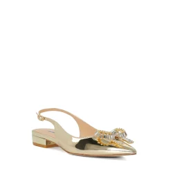 Dune London HAPPIEST - GOLD-Women Flat Shoes | Ballet Pumps