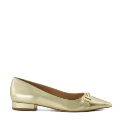 Dune London HAYDENNE - GOLD-Women Flat Shoes | Ballet Pumps