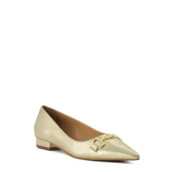 Dune London HAYDENNE - GOLD-Women Flat Shoes | Ballet Pumps