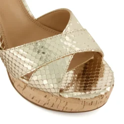Dune London JEALOUS - GOLD-Women Heeled Sandals | Block Heeled Sandals