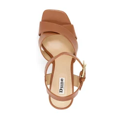 Dune London JEALOUS - TAN-Women Heeled Sandals | Block Heeled Sandals