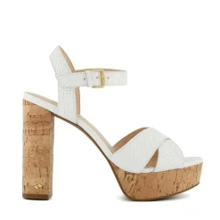 Dune London JEALOUS - WHITE-Women Heeled Sandals | Block Heeled Sandals