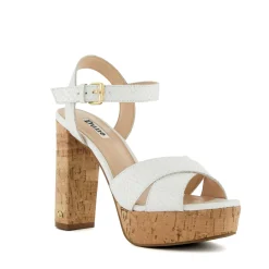 Dune London JEALOUS - WHITE-Women Heeled Sandals | Block Heeled Sandals