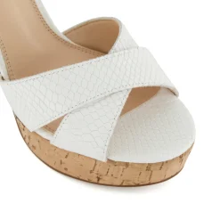 Dune London JEALOUS - WHITE-Women Heeled Sandals | Block Heeled Sandals