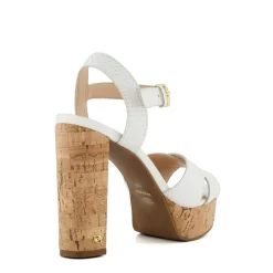 Dune London JEALOUS - WHITE-Women Heeled Sandals | Block Heeled Sandals