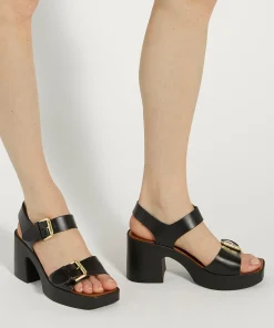 Dune London JENIES - BLACK-Women Heeled Sandals | Block Heeled Sandals