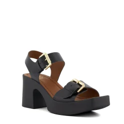 Dune London JENIES - BLACK-Women Heeled Sandals | Block Heeled Sandals