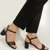 Dune London JESSIE - BLACK-Women Heeled Sandals | Block Heeled Sandals