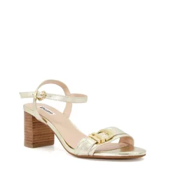 Dune London JESSIE - GOLD-Women Heeled Sandals | Block Heeled Sandals
