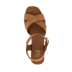 Dune London JUDIE - TAN-Women Heeled Sandals | Block Heeled Sandals