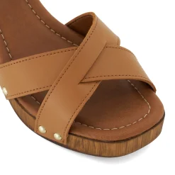 Dune London JUDIE - TAN-Women Heeled Sandals | Block Heeled Sandals