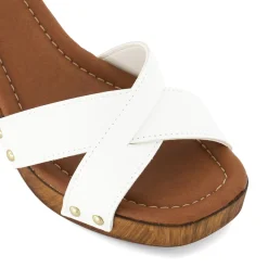Dune London JUDIE - WHITE-Women Heeled Sandals | Block Heeled Sandals