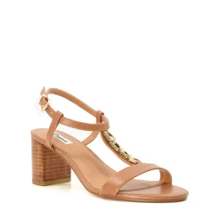 Dune London JUST - TAN-Women Heeled Sandals | Block Heeled Sandals
