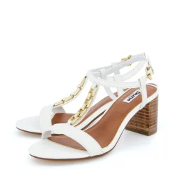 Dune London JUST - WHITE-Women Heeled Sandals | Block Heeled Sandals