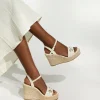 Dune London KAI - ECRU-Women Heeled Sandals | Wedge Sandals