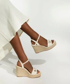 Dune London KAI - ECRU-Women Heeled Sandals | Wedge Sandals
