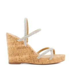 Dune London KALI - SILVER-Women Heeled Sandals | Wedge Sandals