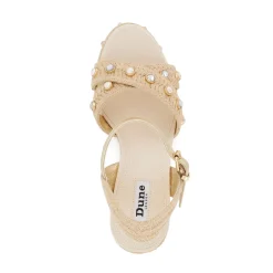 Dune London KAYS - NATURAL-Women Heeled Sandals | Wedge Sandals