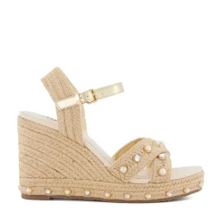Dune London KAYS - NATURAL-Women Heeled Sandals | Wedge Sandals