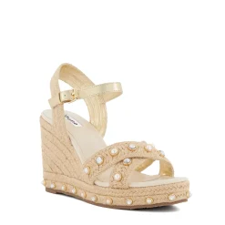 Dune London KAYS - NATURAL-Women Heeled Sandals | Wedge Sandals
