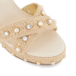 Dune London KAYS - NATURAL-Women Heeled Sandals | Wedge Sandals