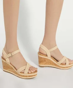 Dune London KELISA - NATURAL-Women Heeled Sandals | Wedge Sandals