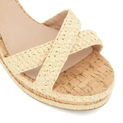 Dune London KELISA - NATURAL-Women Heeled Sandals | Wedge Sandals