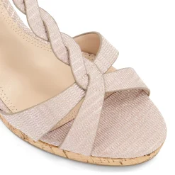 Dune London KOALA - ROSE GOLD-Women Heeled Sandals | Wedge Sandals