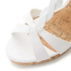 Dune London KOALA - WHITE-Women Heeled Sandals | Wedge Sandals