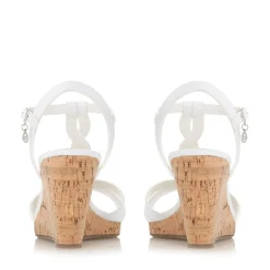 Dune London KOALA - WHITE-Women Heeled Sandals | Wedge Sandals