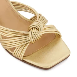 Dune London KOPE - GOLD-Women Heeled Sandals | Wedge Sandals