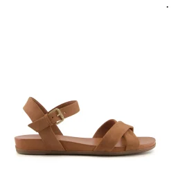 Dune London LANDIE - CAMEL-Women Flat Sandals | Wide Fit Sandals