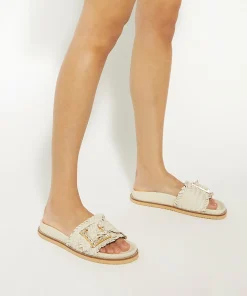 Dune London LEILEH - ECRU-Women Flat Sandals