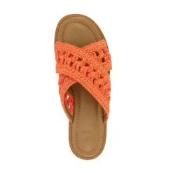 Dune London LEVEL - ORANGE-Women Flat Sandals