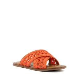 Dune London LEVEL - ORANGE-Women Flat Sandals