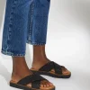 Dune London LEXEY - BLACK-Women Flat Sandals