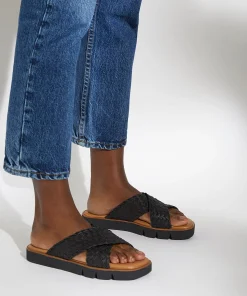 Dune London LEXEY - BLACK-Women Flat Sandals