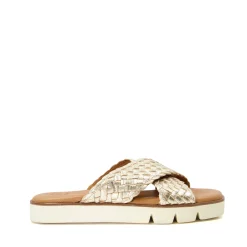Dune London LEXEY - GOLD-Women Flat Sandals