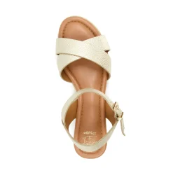 Dune London LINNIE - GOLD-Women Heeled Sandals | Wedge Sandals