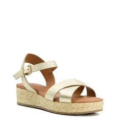 Dune London LINNIE - GOLD-Women Heeled Sandals | Wedge Sandals