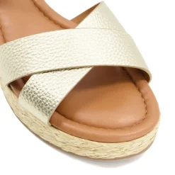 Dune London LINNIE - GOLD-Women Heeled Sandals | Wedge Sandals