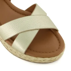 Dune London LINNIE - GOLD-Women Heeled Sandals | Wide Fit Sandals