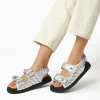 Dune London LOCKSTOCKK - SILVER-Women Flat Sandals